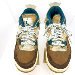 Jordan 4 Retro SE Craft Olive GS FB2214-200 Brown Teal Size 6Y
